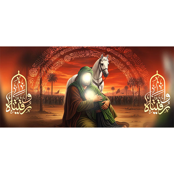 کتیبه مخمل شهادت حضرت رقیه سلام الله علیها  کد ۰۱۹۰۸